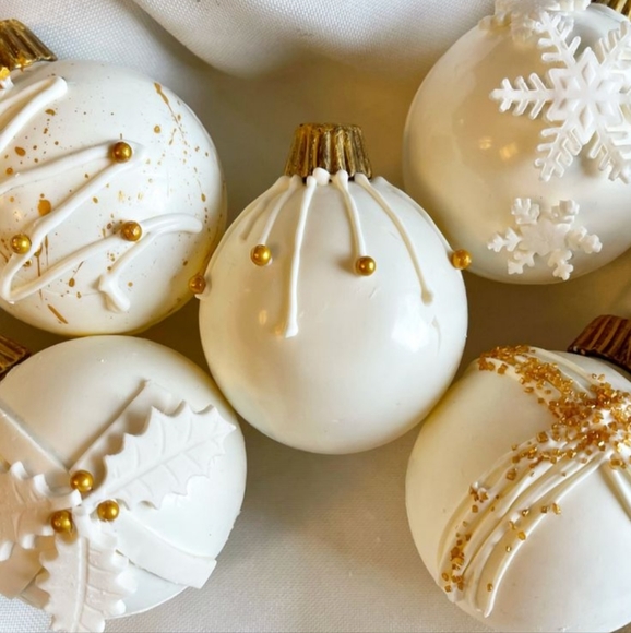 Christmas Ornaments Silicone Molds Make Hot Chocolate Cocoa Bombs, Mini  #1 - Picture 11 of 16